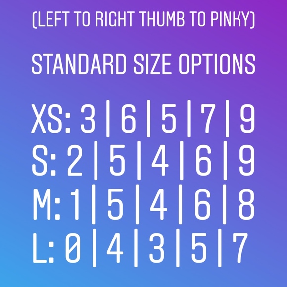 "Maya" Blue Marble Press-On Nails *Standard Sizes* - Picture 5 of 5